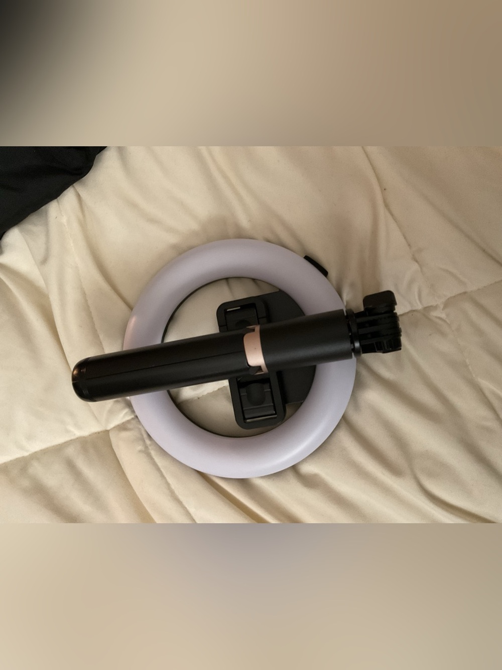 Ring Light Selfie Stick Tripod - Black, only selfie stick with light - Picture 3 of 4